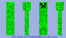 Green Creeper skin Minecraft Skin